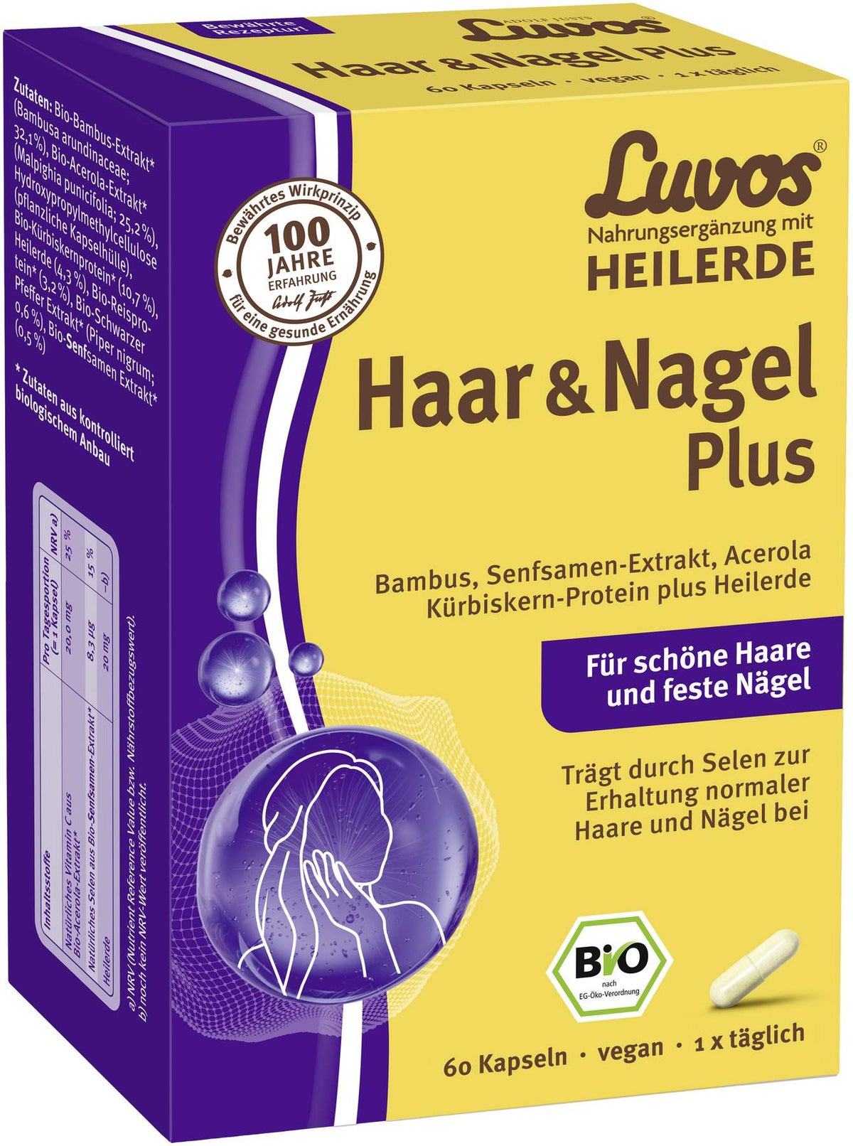 Luvos Heilerde Bio Haar & Nagel Plus Kapseln