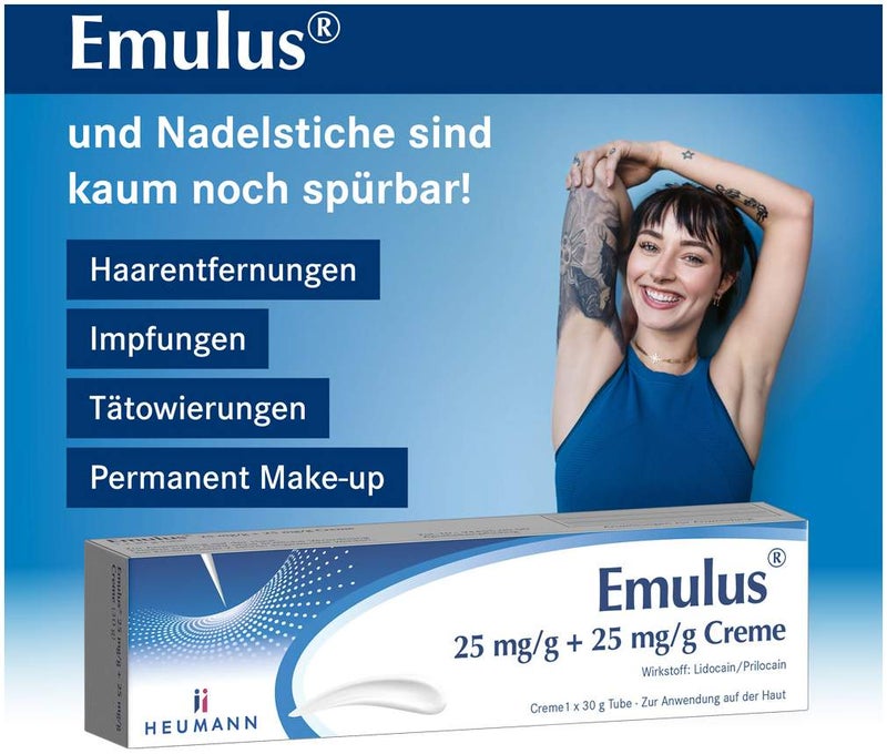Emulus 25 mg je g+25 mg je g Creme 2 x 30 g Creme