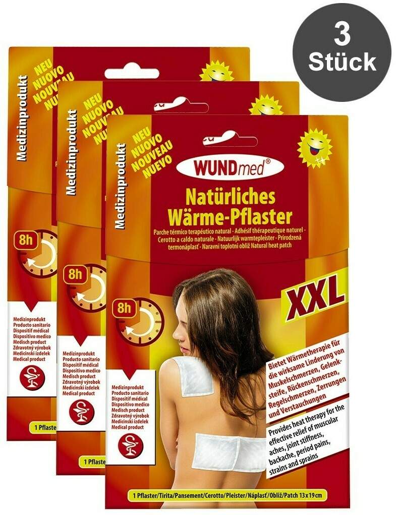Wärmepflaster XXL 3 x 1 Stück je 13 x 19 cm