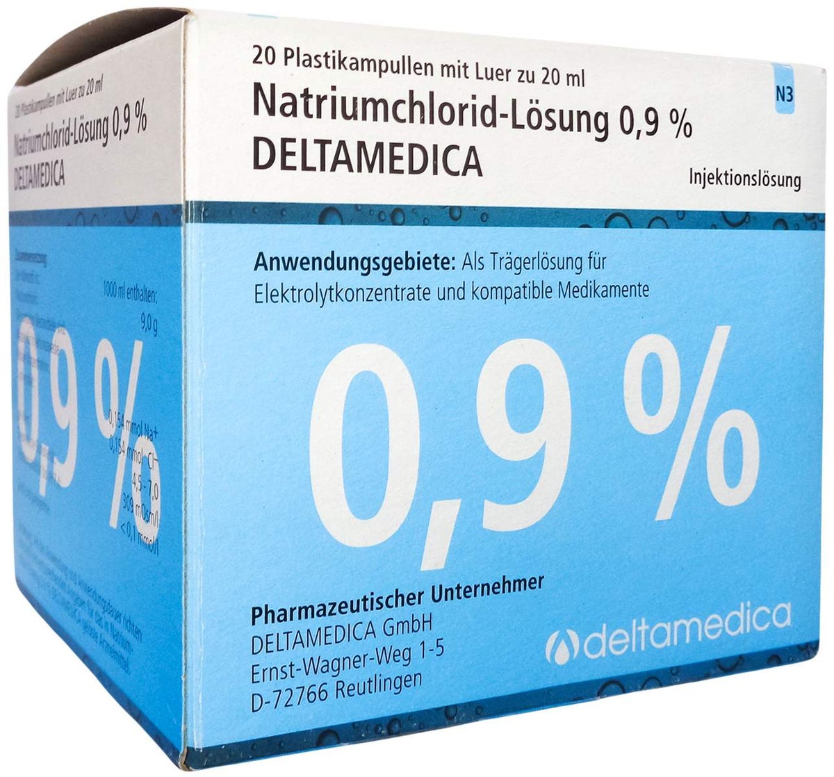 Natriumchlorid-Lösung 0,9% Deltamedica Luer Pl.