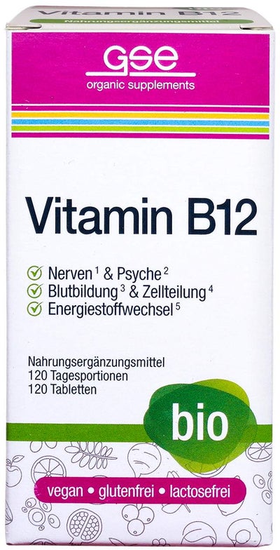 Gse Vitamin B12 Compact Bio Tabletten 120 Stück