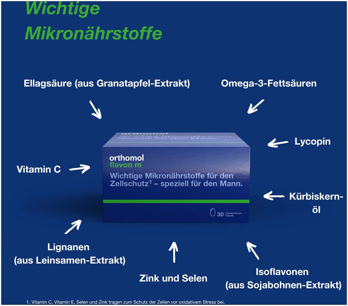 Orthomol Flavon M Kapseln 30 Tagesportionen