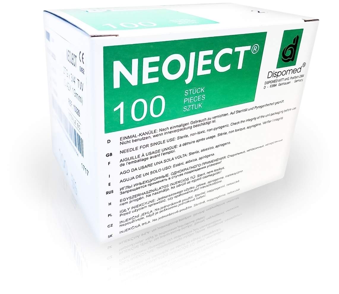 Kanülen Einmal Neoject Gr. 20 0,4 X 19 mm 100 Stück