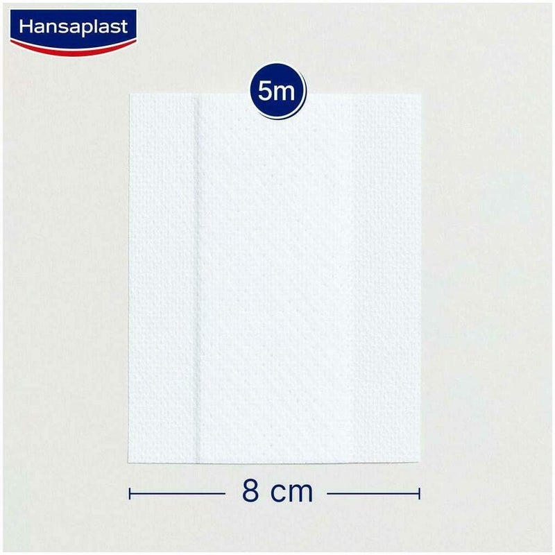 Hansaplast Sensitive Pflaster 8 cm X 5 M Rolle