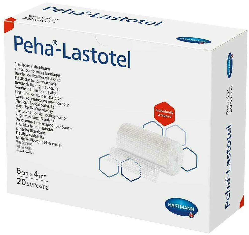 Peha Lastotel Fixierbinde 6 cm X 4 M 1 Binden