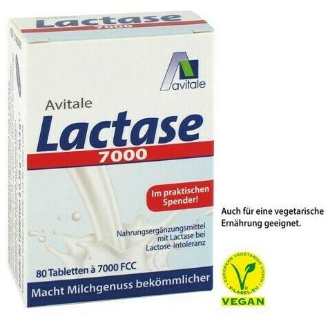 LACTASE 7.000 FCC im Spender 80 Tabletten