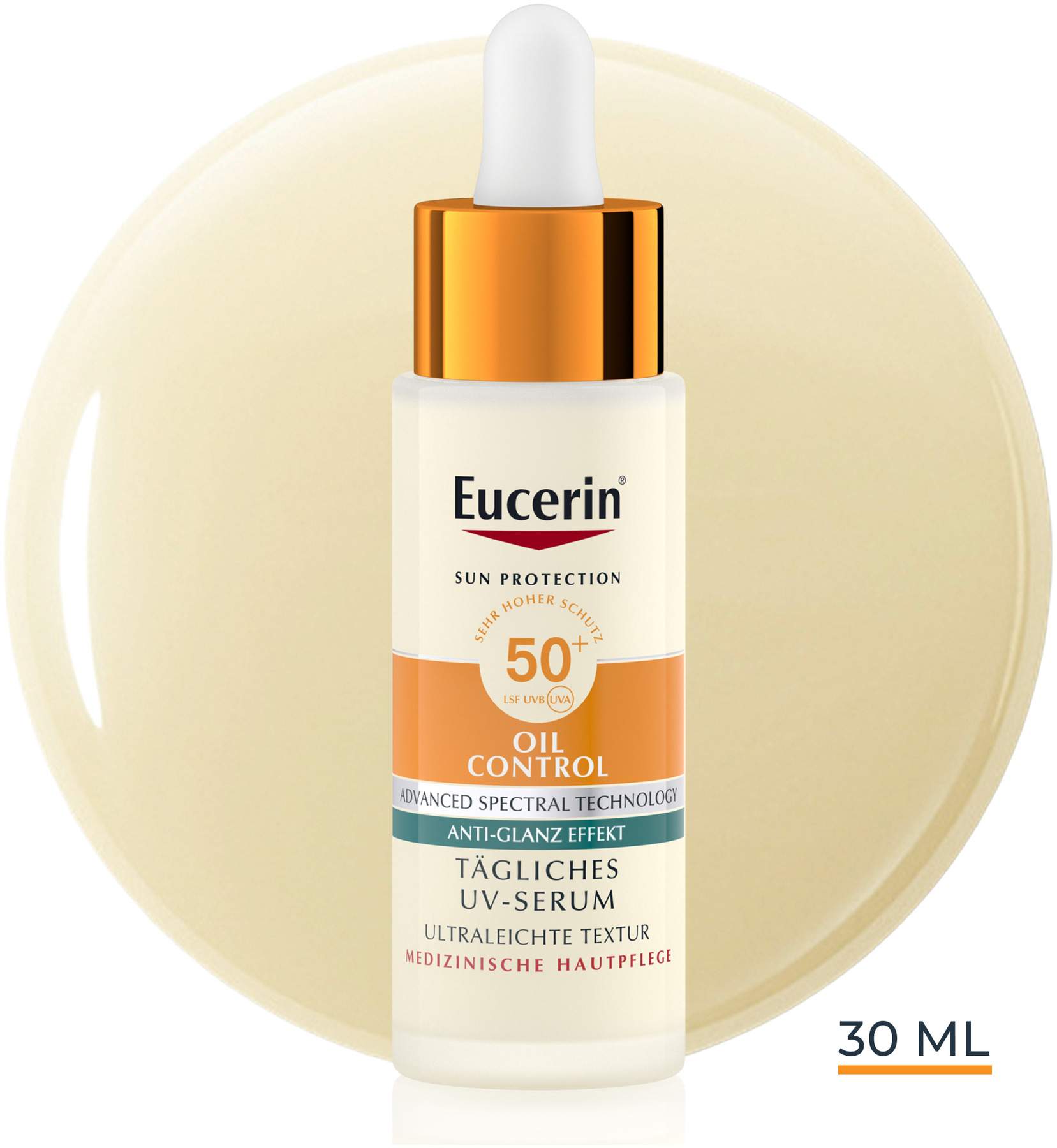 Eucerin Sun Oil Control Face Tägliches UV-Serum LSF 50+ 30 ml