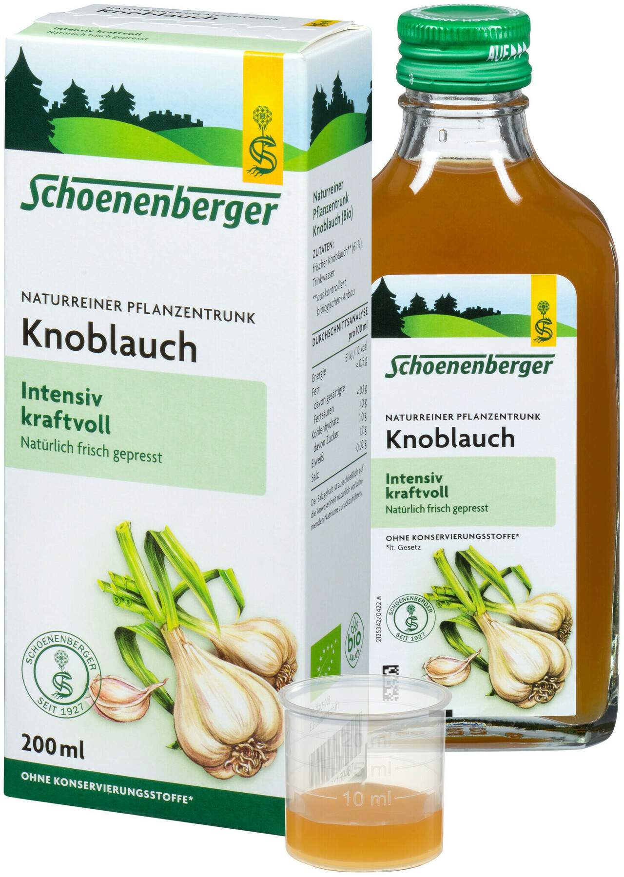 Schoenenberger Naturreiner Pflanzentrunk Knoblauch 200 ml
