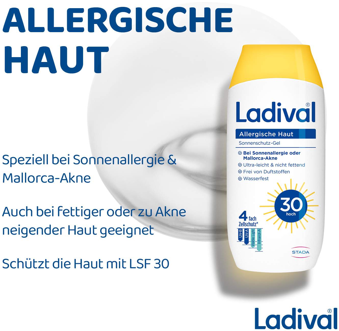 Ladival allergische Haut Sonnenschutz-Gel LSF 30 200 ml