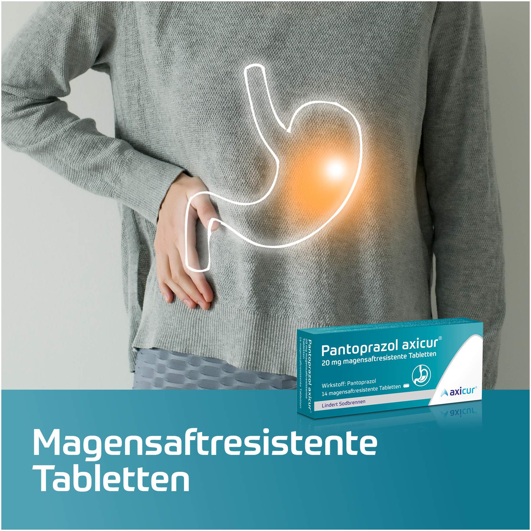 Pantoprazol axicur 20 mg 14 magensaftresistente Tabletten