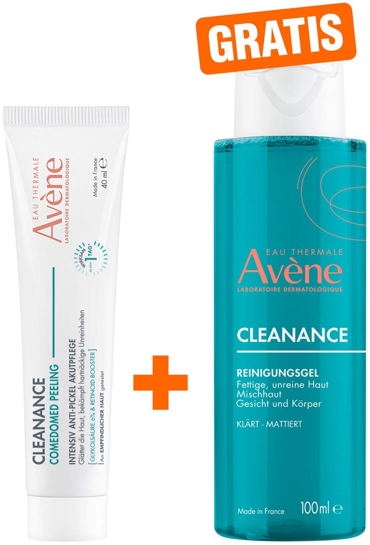 Avene Cleanance Comedomed Peeling 40 ml + gratis Avene Cleanance Reinigungsgel 100 ml