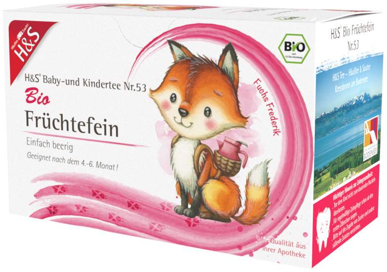 H&S Bio Baby- und Kindertee Früchtefein 20 Filterbeutel