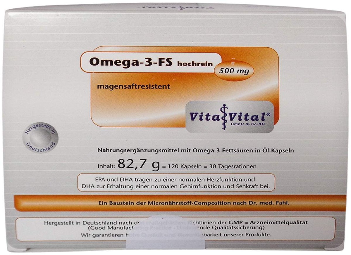 Omega-3 Fs Hochrein Vorteils-Packung 120 Magensaftresistente...