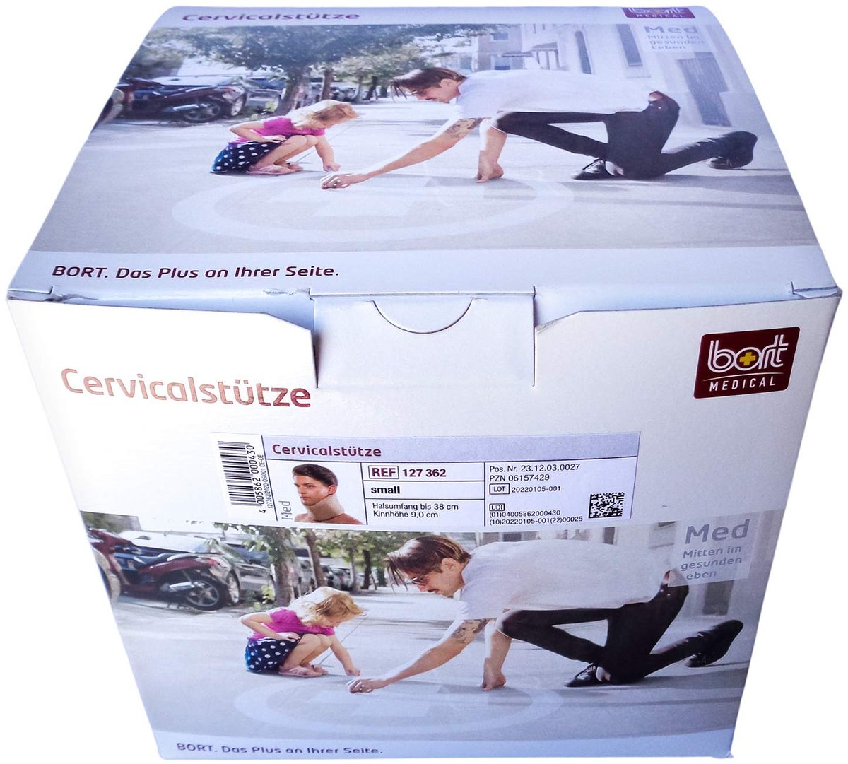 Bort Cervicalstütze 9 cm Small Hautfarben Für die Nacht