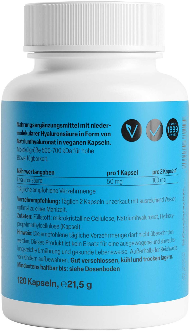 Hyaluronsäure 50 mg 120 Kapseln