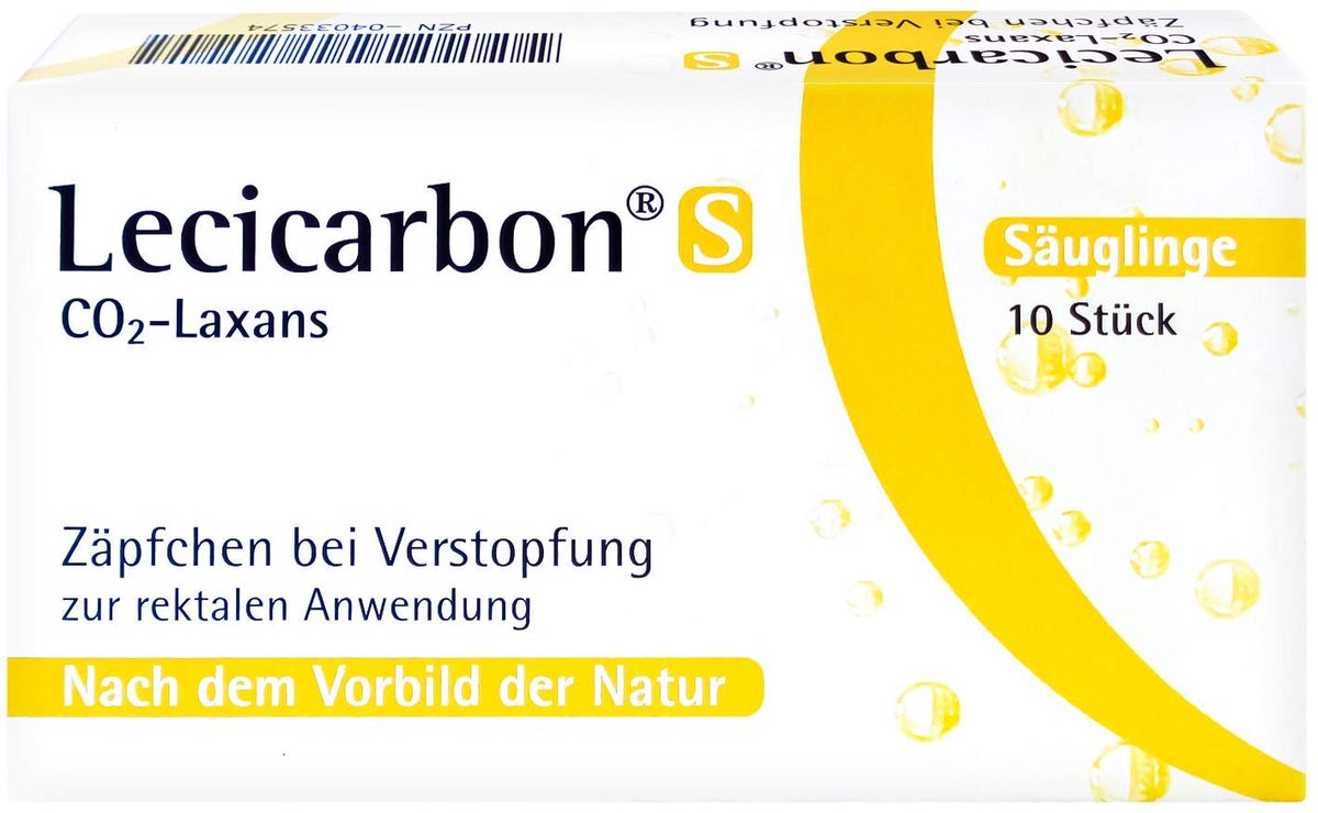 Lecicarbon S Co2 Laxans Suppositorien 10 Zäpfchen