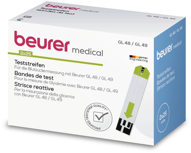 Beurer Gl48-Gl49 Teststreifen 50 Stück