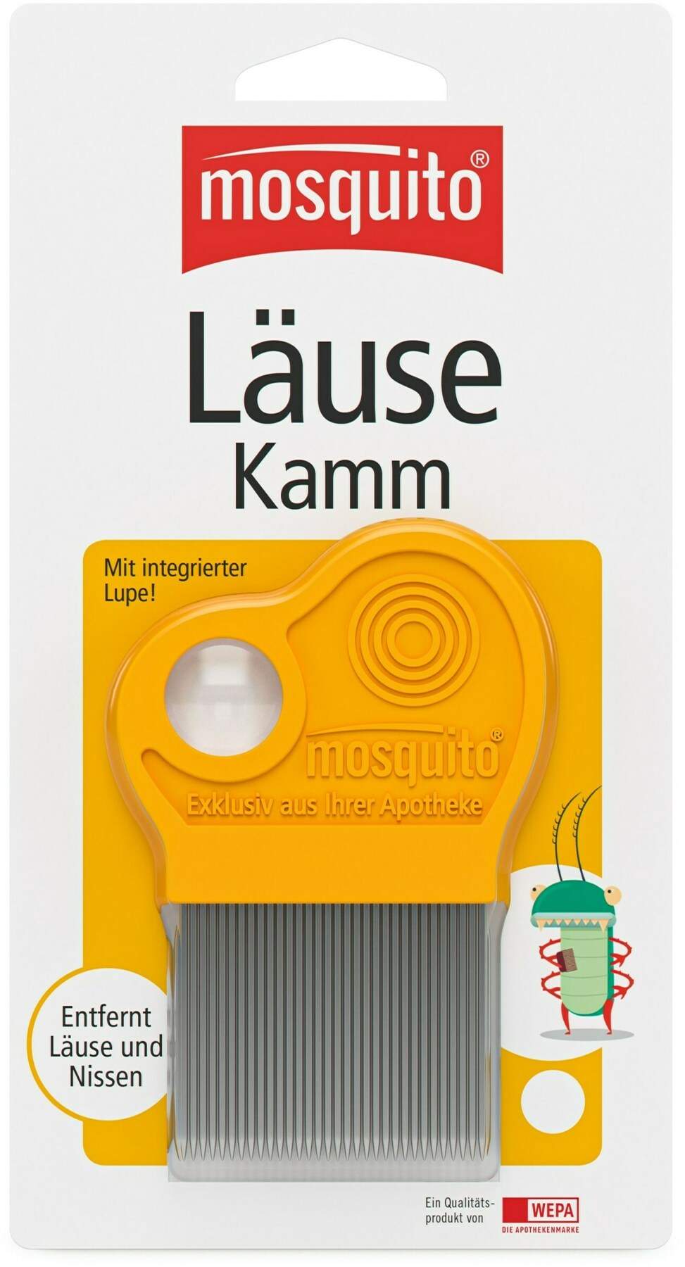 Mosquito Nissenkamm Metall Mit Lupe