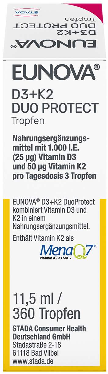 Eunova DuoProtect D3 + K2 1000 I.E. 11,5 ml Tropfen