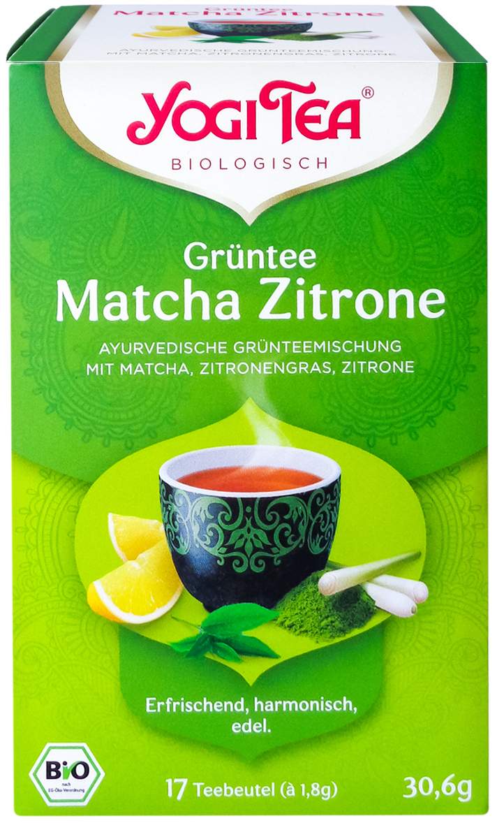 Yogi Tea Grüntee Matcha Zitrone 17 Filterbeutel
