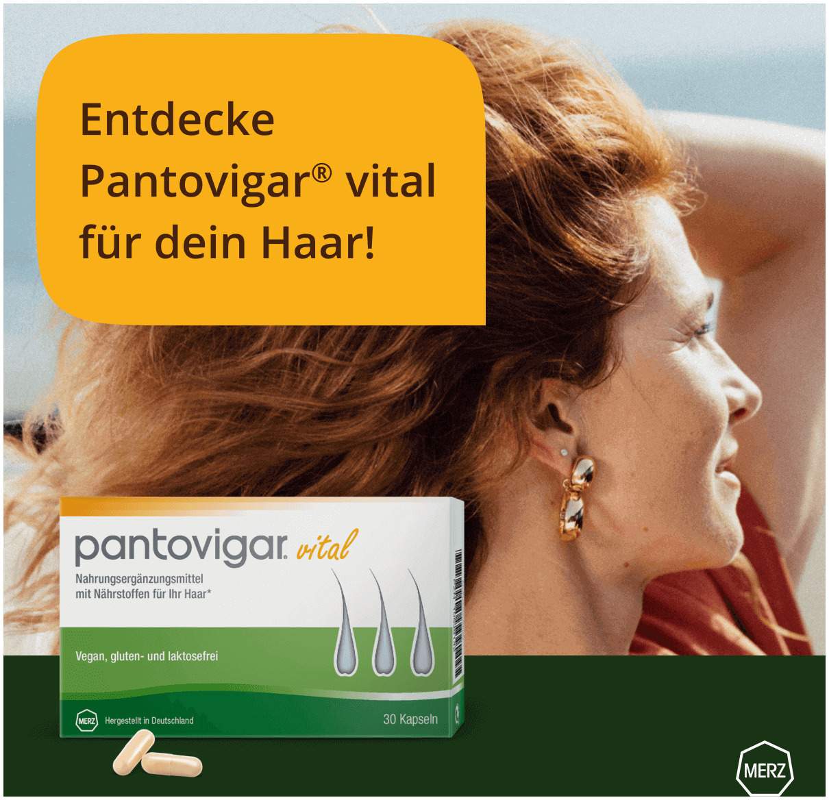 Pantovigar vital Kapseln mit Nährstoffen für die Haare 60 Kapseln