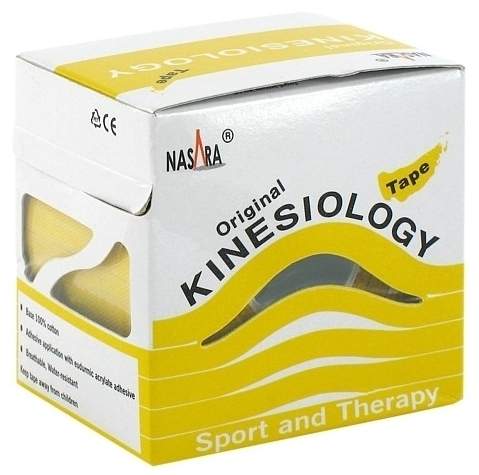 Nasara Kinesiology Tape 5cmx5m Gelb
