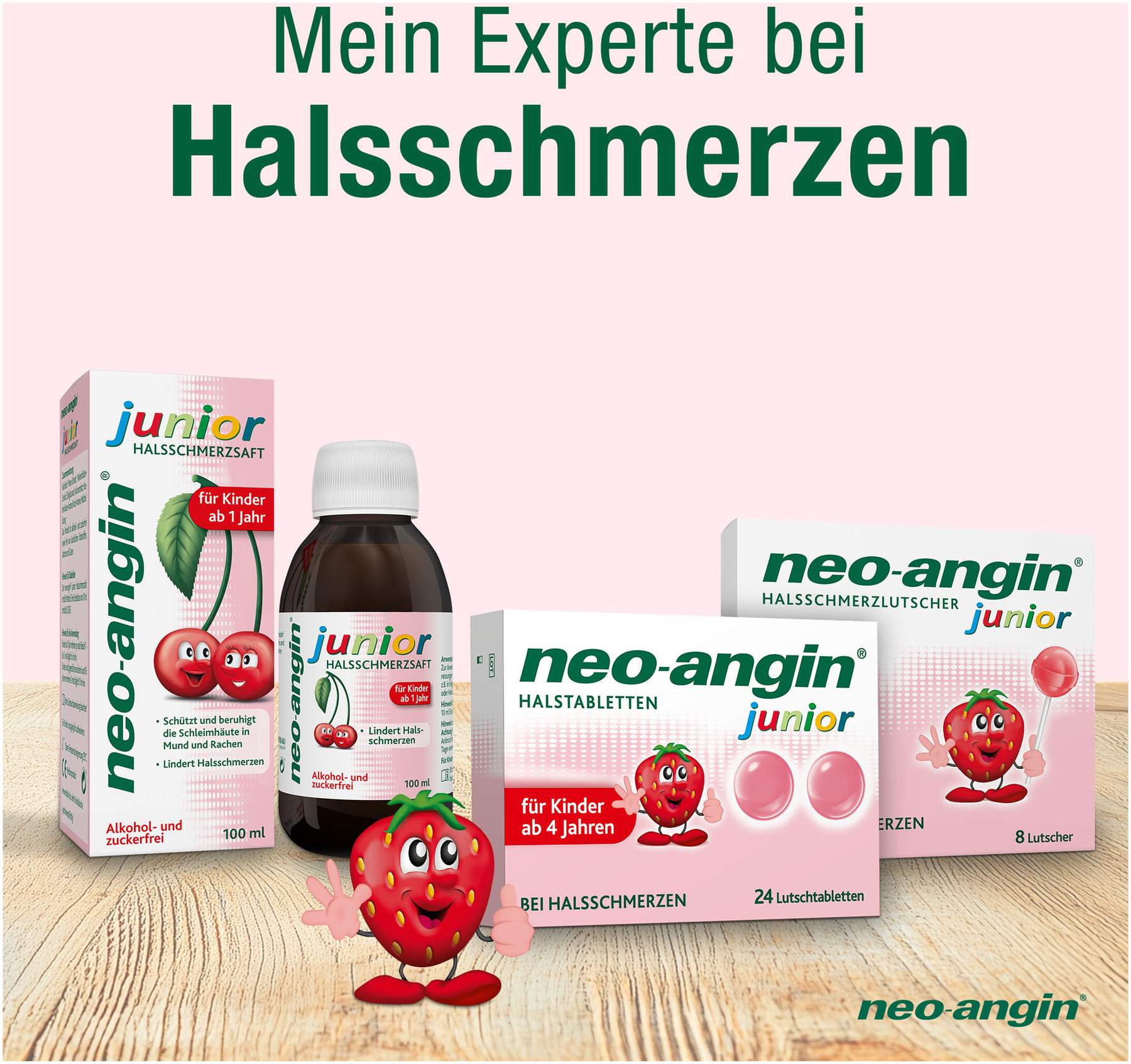 Neo Angin junior Halstabletten 24 Stück