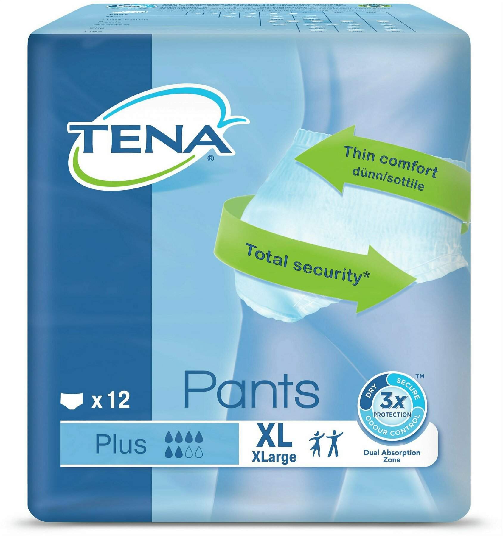 Tena Pants Plus Xl Einweghosen 4 X 12 Stück