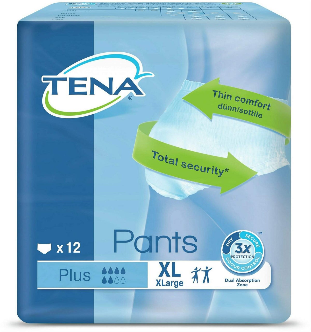 Tena Pants Plus Xl Einweghosen 4 X 12 Stück