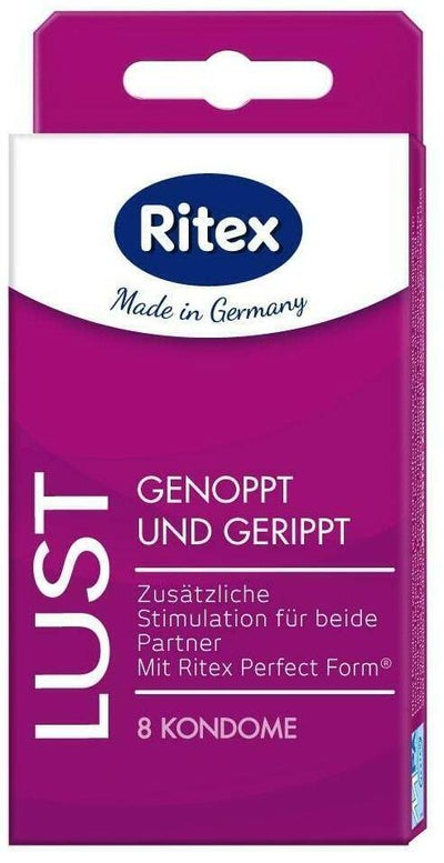Ritex Lust Kondome Genoppt und Gerippt 8 Stück