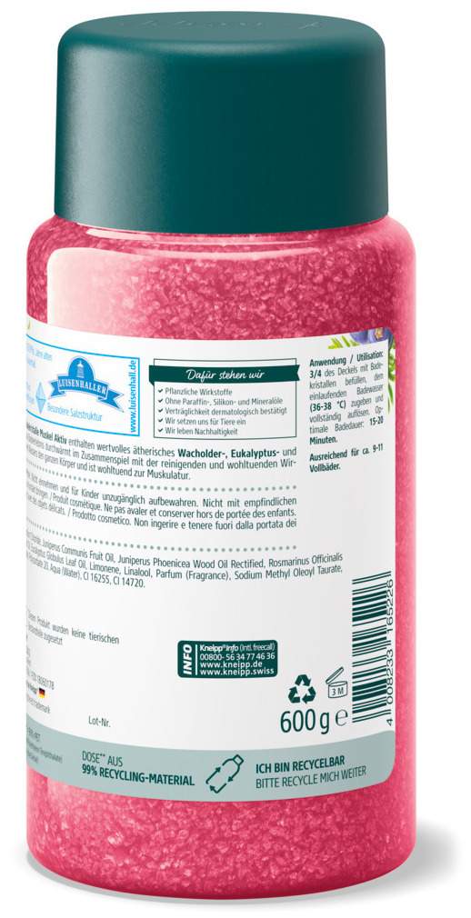 Kneipp Badekristalle Muskel Aktiv 600 G