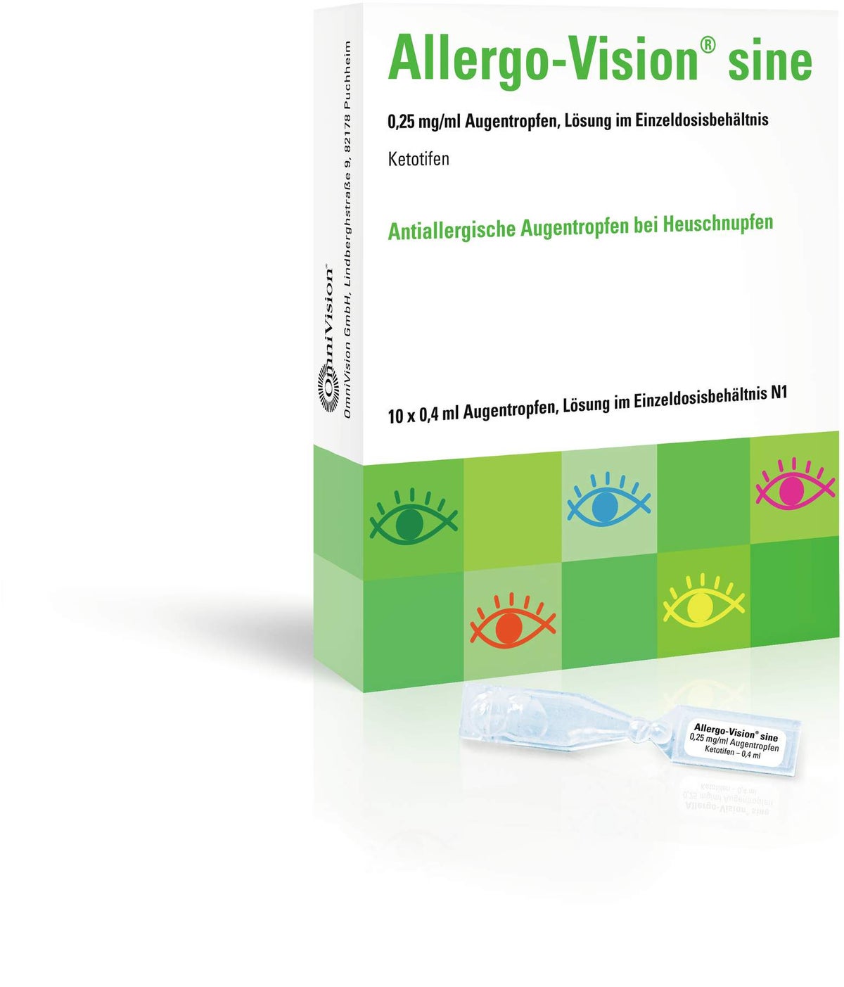 Allergo-Vision Sine 0,25 mg Pro ml Augentropfen 10 X 0,4...