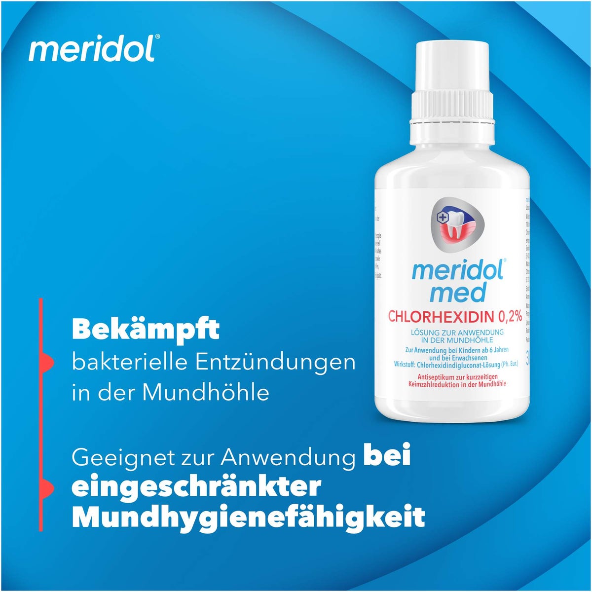 Meridol med Chlorhexidin 0,2% Lösung zur Anwendung in der Mundhöhle 300 ml