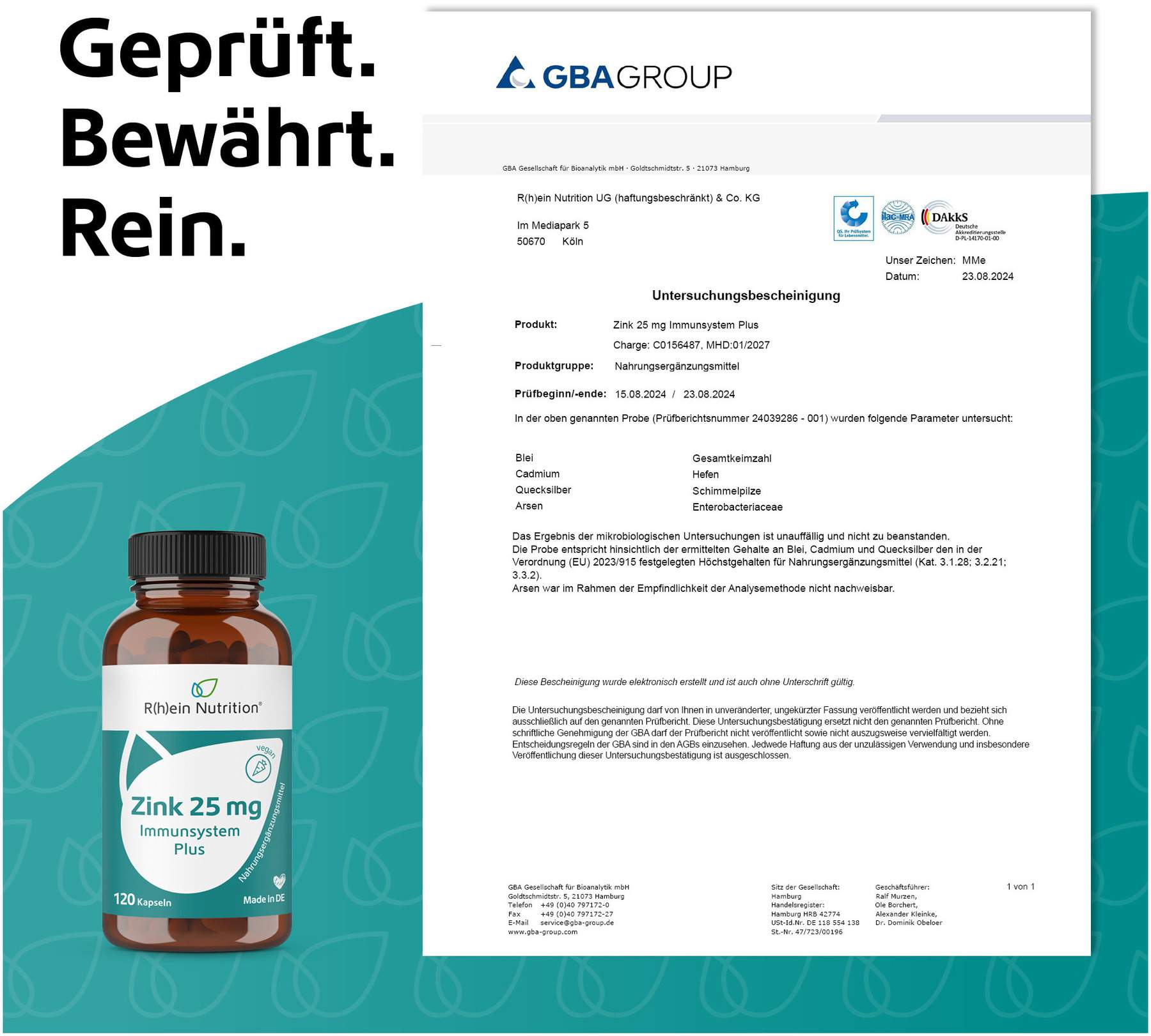 Zink 25 mg Immunsystem Plus 120 Kapseln