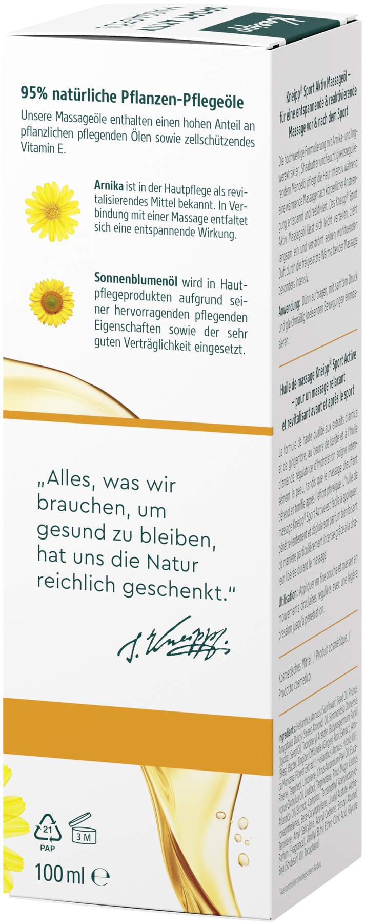 Kneipp Massageöl Sport Aktiv 100 ml