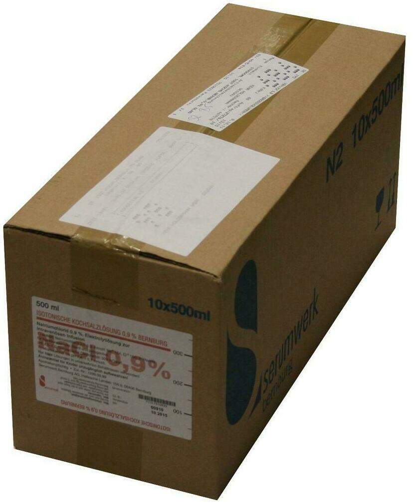 Isotonische Kochsalzlösung 0,9% Bernburg Infusionslösung 10 X...