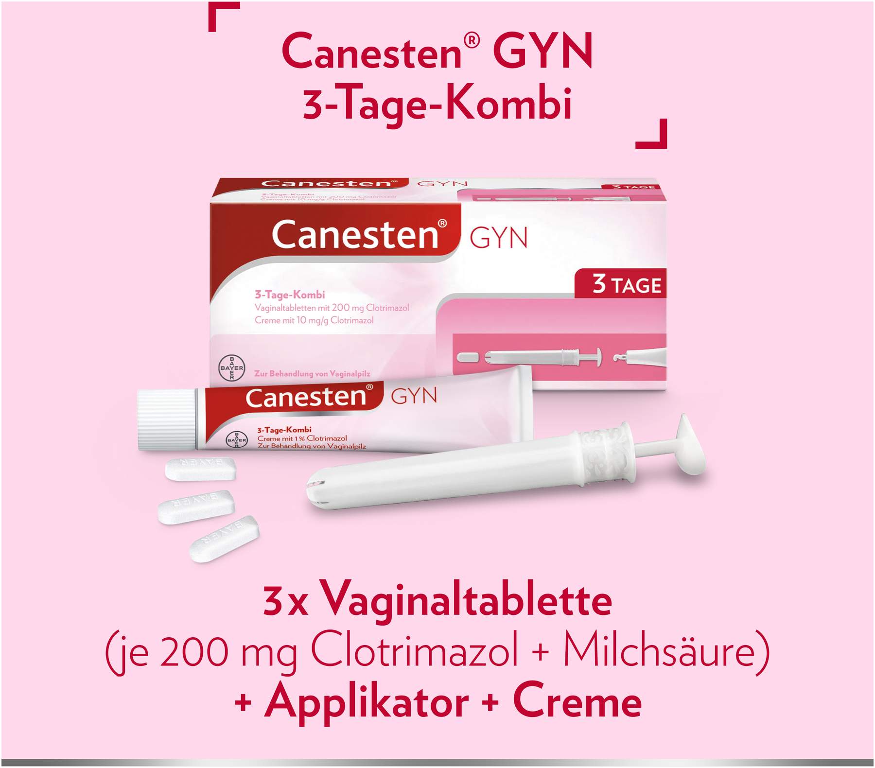 Canesten Gyn 3 Kombipackung 1 Stück