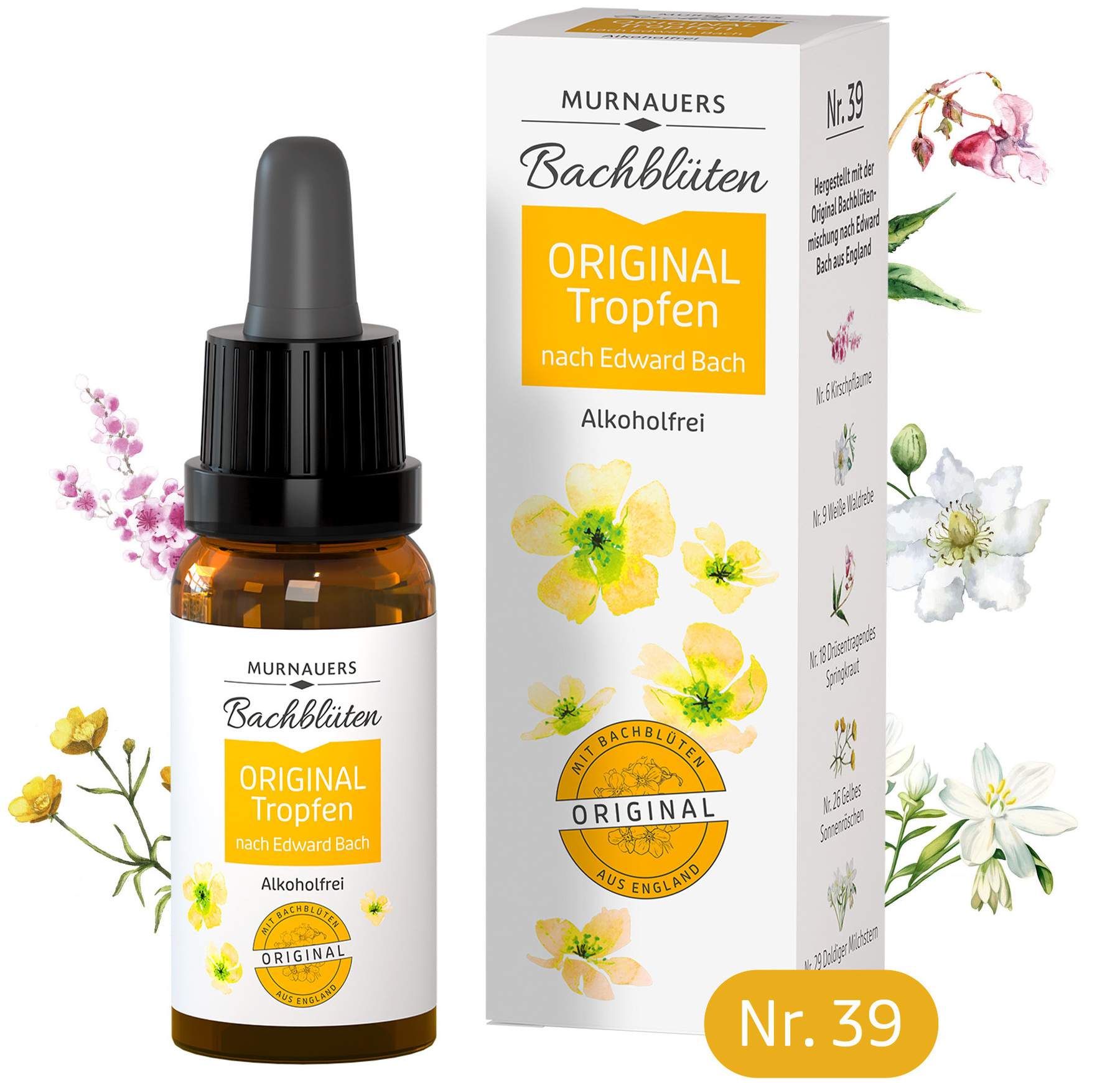 Bachblüten Original 20 ml Tropfen Ohne Alkohol Nach Dr. Bach