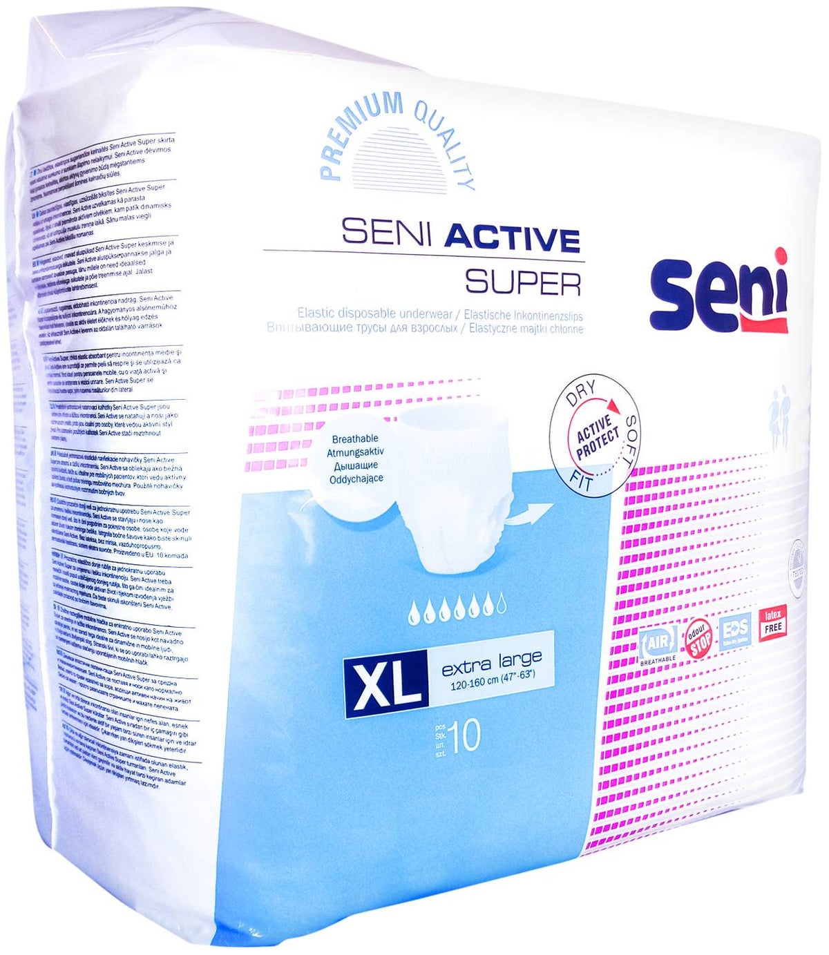 Seni Active Super Xl 120 - 160 cm 10 Inkontinenzslips
