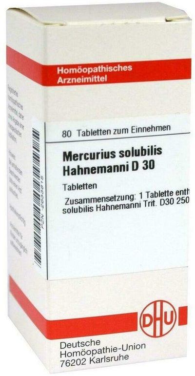 Dhu Mercurius Solubilis D30 Hahnemanni 80 Tabletten