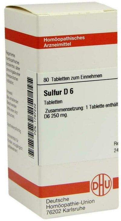 Dhu Sulfur D6 80 Tabletten