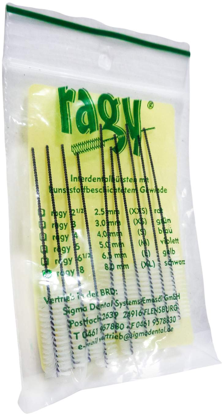 Ragy Interdentalbürsten 8 Schwarz