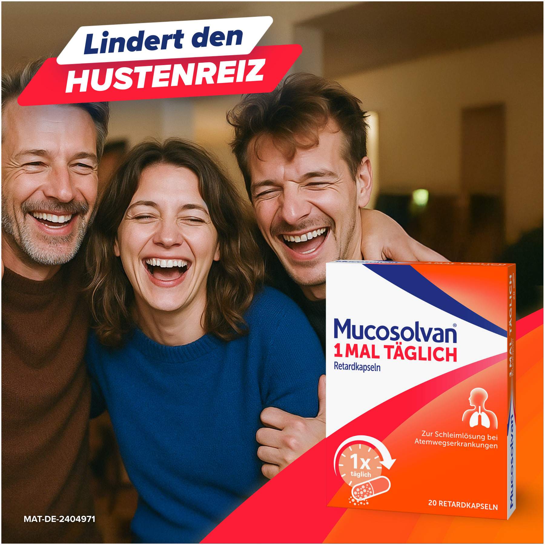 Mucosolvan 1mal täglich 20 Retardkapseln