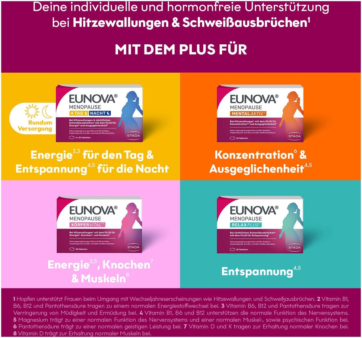 Eunova Menopause Mental Aktiv 30 Tabletten