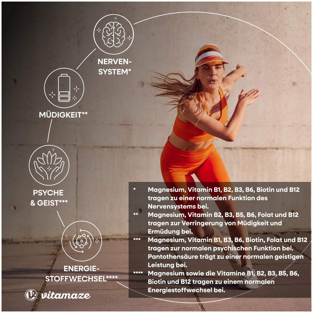 Vitamin B Komplex + Magnesium 250 Tabletten