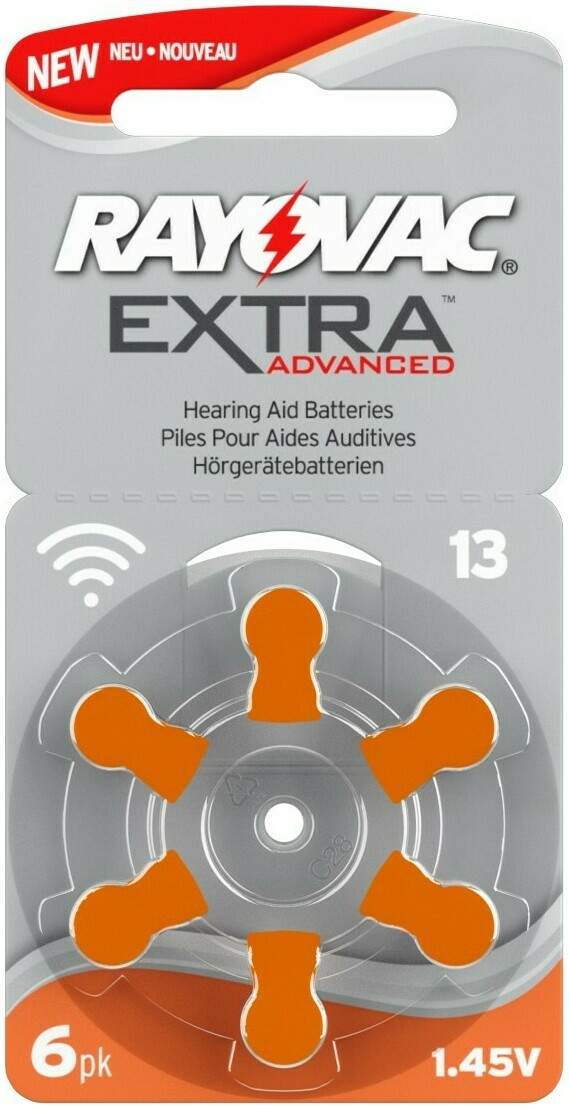 Rayovac Hörgerätebatterien 13 orange