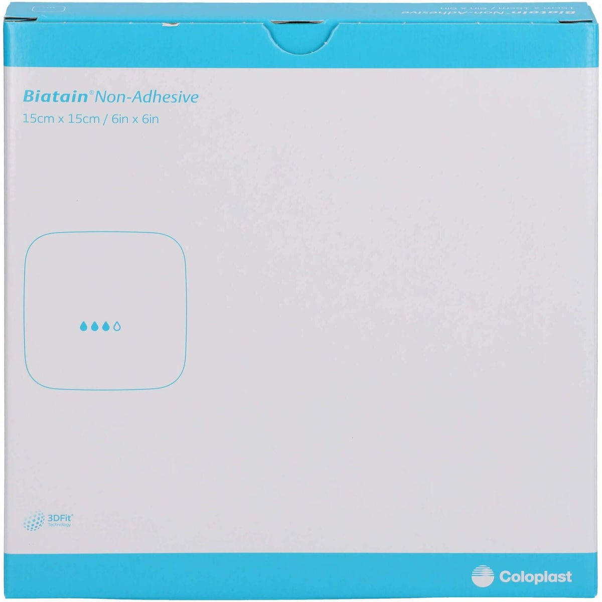 Biatain Schaumverband 15x15 cm Nicht Haftend 5 Stück