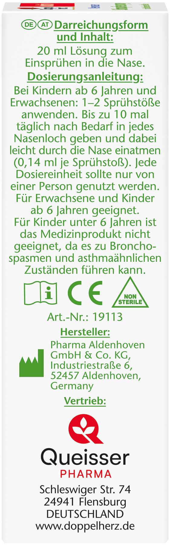 Doppelherz Aktiv Meerwasser Schnupfenspray