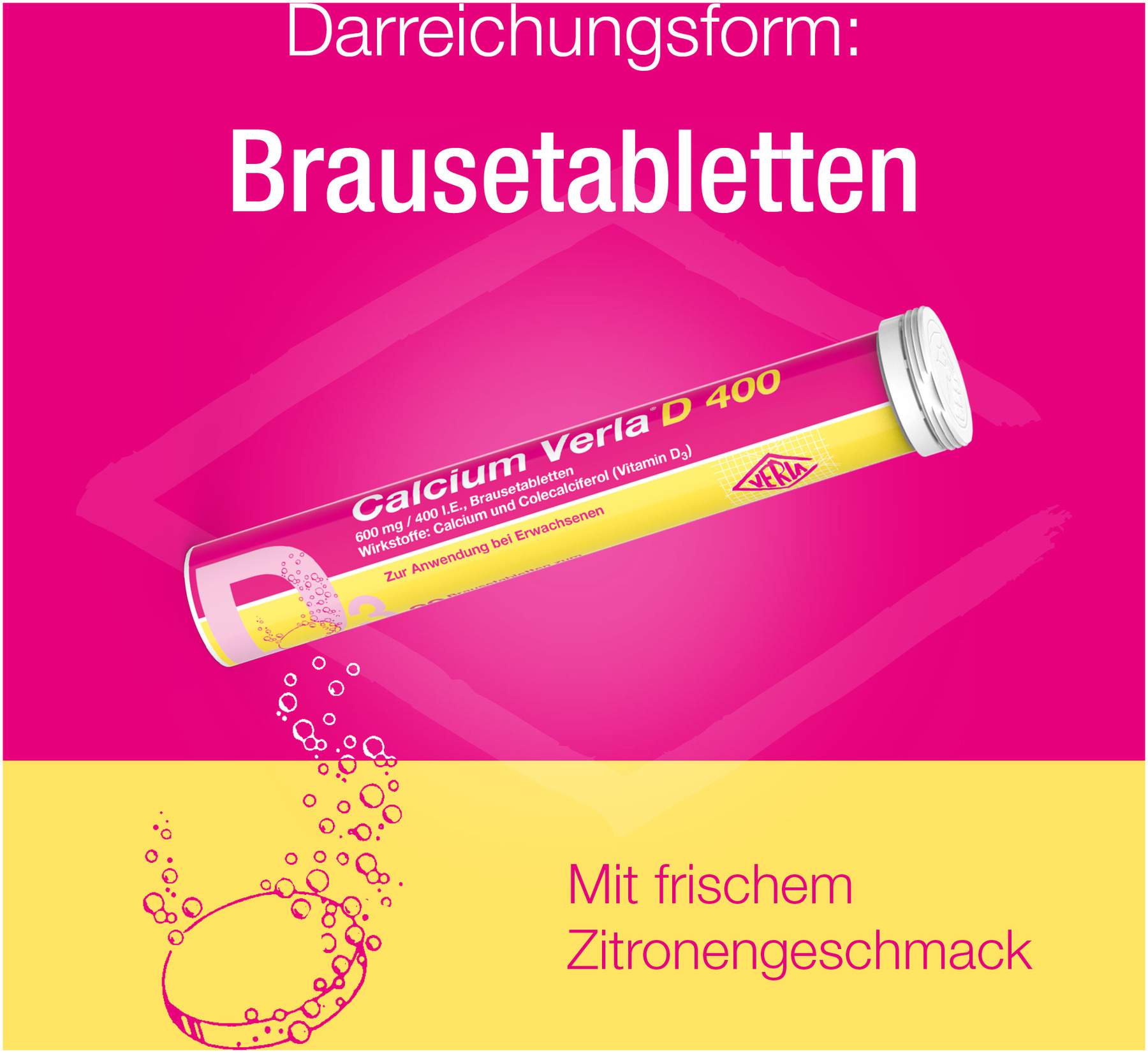 Calcium Verla  D 400 120 Brausetabletten