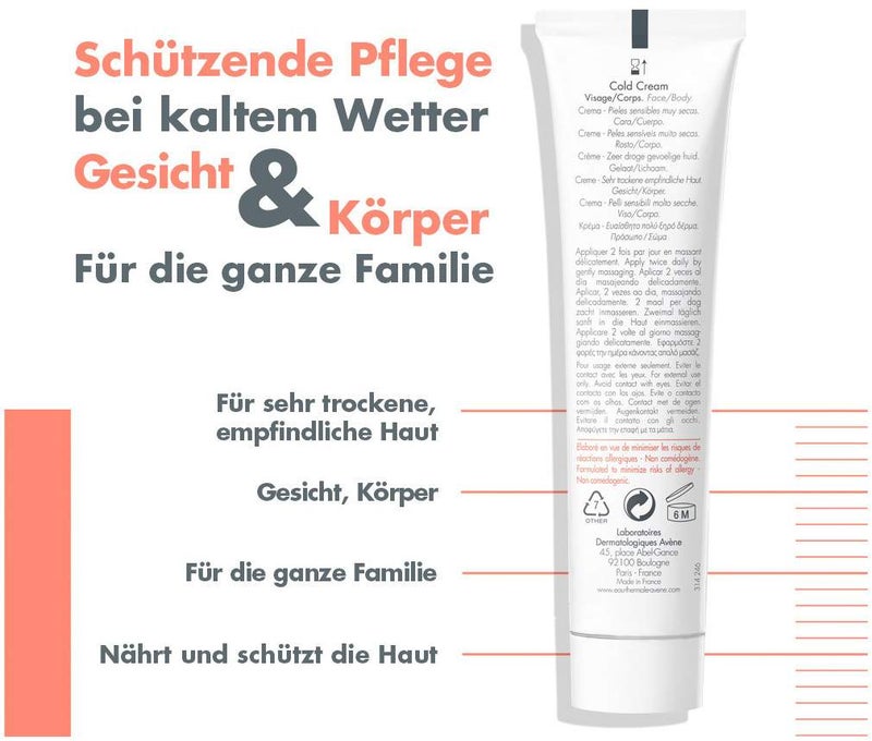 Avene Cold Cream Creme 100 ml